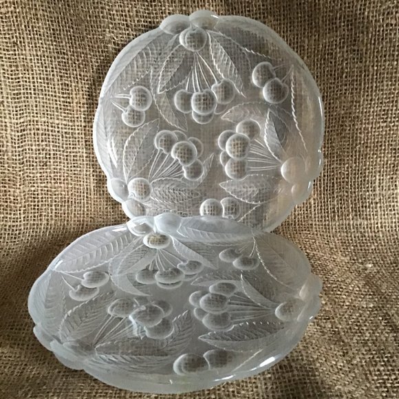 Mikasa Crystal Dessert Or Cocktail Plates (2)